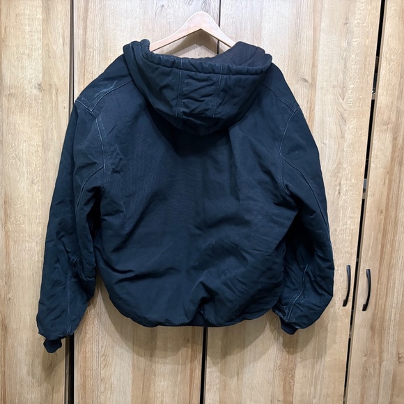 Carhartt Jacket Mens XL J140 Black UFCW Union Quilted Flannel Lined USA Made - Picture 4 of 14